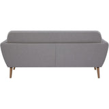 Canapé - 3 places - LILLY - Tissu Beige - 193 x 79 x 86 cm - SENHO