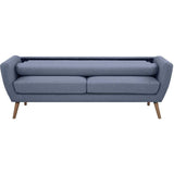 Canapé - 3 places - LILLY - Tissu Bleu clair - 193 x 79 x 86 cm - SENHO