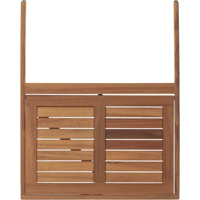 Table de balcon suspendue - LILOU - Bois d'acacia FSC - Pliable - 64 x 43 x 80 cm