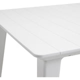 Table de jardin - rectangulaire - blanc - en résine - 8 a 10 personnes - Lima -Allibert by KETER