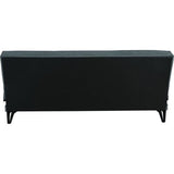 Banquette convertible 3 places - LIMRA - Tissu menthe- 2 coussins - 190 x 87 x 87 cm