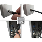 Câble RJ45 - LINEAIRE - PCC6FNA5 - Cat.6 - Blindé - F/UTP - Noir - 0,5m