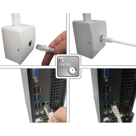 Câble RJ45 Cat.6 - LINEAIRE - PCC6FH - 10 m - Blindé F/UTP - Connecteurs RJ45 mâle