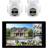 Kit 2 caméras motorisées - LINK2HOME - HD - Écran tactile 10,1'' - 3MP - Vision nocturne + IP66