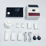 Kit alarme sans fil - LINK2HOME - Contrôle smartphone - Sirenes 90/100 dB - Accessoires complets + badges RFID