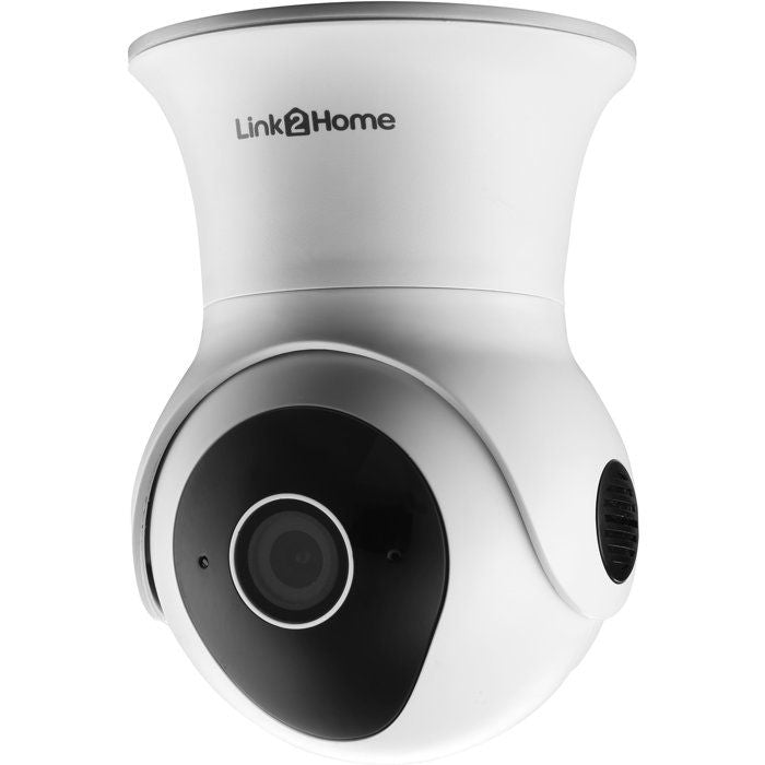 Caméra de surveillance connectée - LINK2HOME - 1080p - Rotation 355°/85° - IP65 + carte SD 16 Go