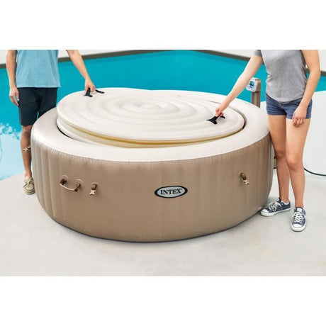 Couverture Thermique - INTEX - PureSpa Rond - 4 places - Evite la déperdition de chaleur