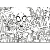 Puzzle MaxiFloor double face - Spidey - LISCIANIGIOCHI - 4 x 48 pieces - Des 4 ans
