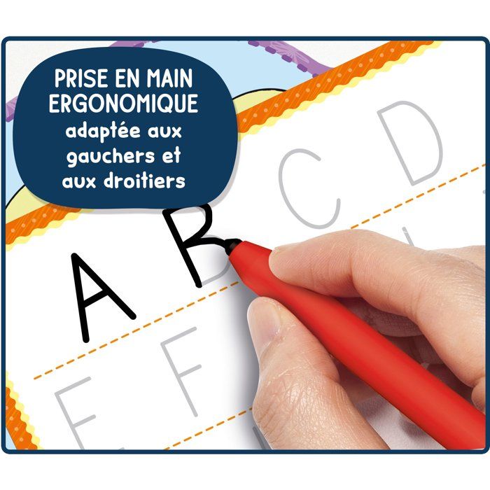 MONTESSORI PEN Stylo Ergonomique + Fiches - Jeu Éducatif - LISCIANIGIOCHI - Premiers Mots & Bonne Prise en Main - Des 3 ans
