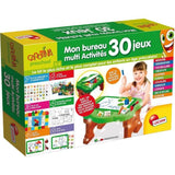 Bureau éducatif - LISCIANI - Carotina - Multi-activités 30 jeux - Stylo effaçable - Tangram et mémoire - Guide parental
