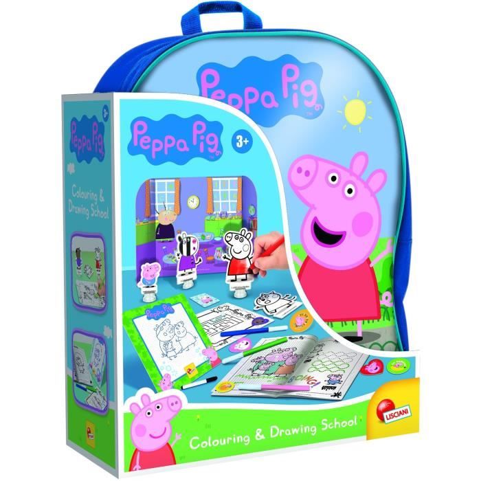 Sac a dos école de dessin Peppa Pig - LISCIANI