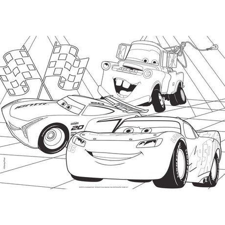Puzzle MaxiFloor double face - Cars - LISCIANIGIOCHI - 2 x 60 pieces - Des 4 ans