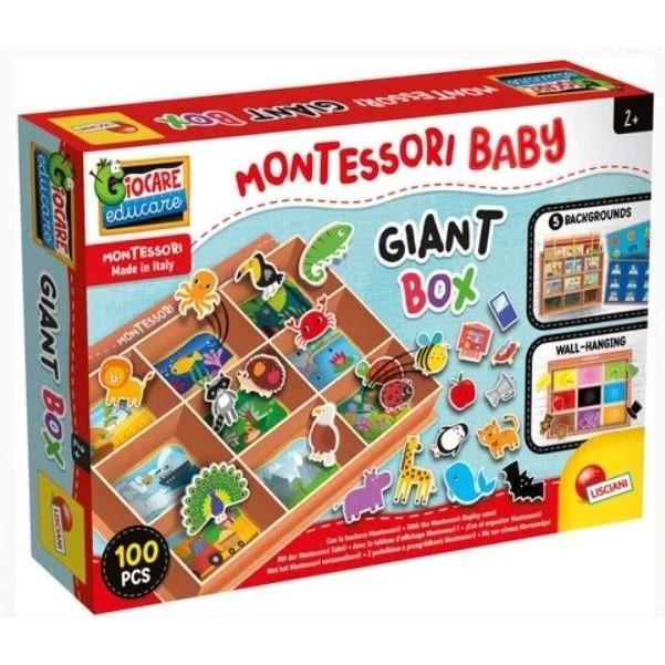 Boîte géante - LISCIANI - Montessori Baby - Activités variées - Classifications et découvertes - Babillard robuste