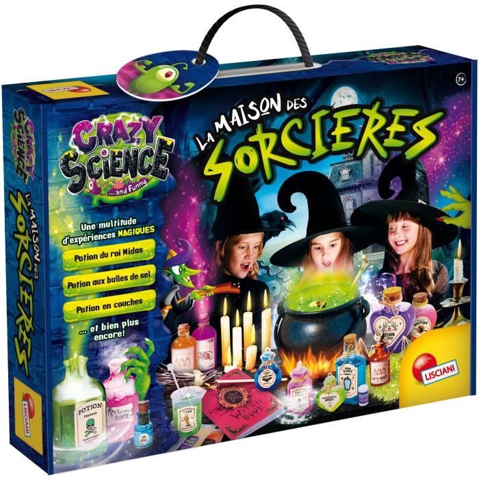 Kit magique - LISCIANI - Crazy Science - Maison des sorcieres - Expériences et potions - Découvertes originales