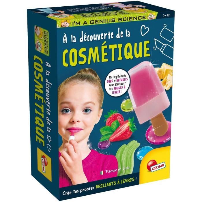 Découverte de la cosmétique - Kit Scientifique - I'M A GENIUS POCKET - Ingrédients naturels, Recettes variées