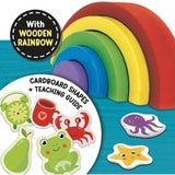 Jeu éducatif - LISCIANI - Montessori Box - La vue - Arc-en-ciel en bois - Couleurs et vision - Activités Montessori