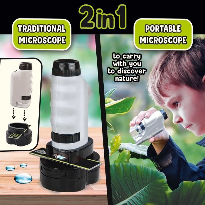 Microscope Portable - I'M A GENIUS - Grossissement puissant