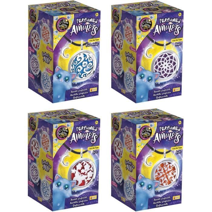 Amulettes parfumées - LISCIANI - The Moon Academy - Collection amulettes - Chance, amour, santé - Créations uniques