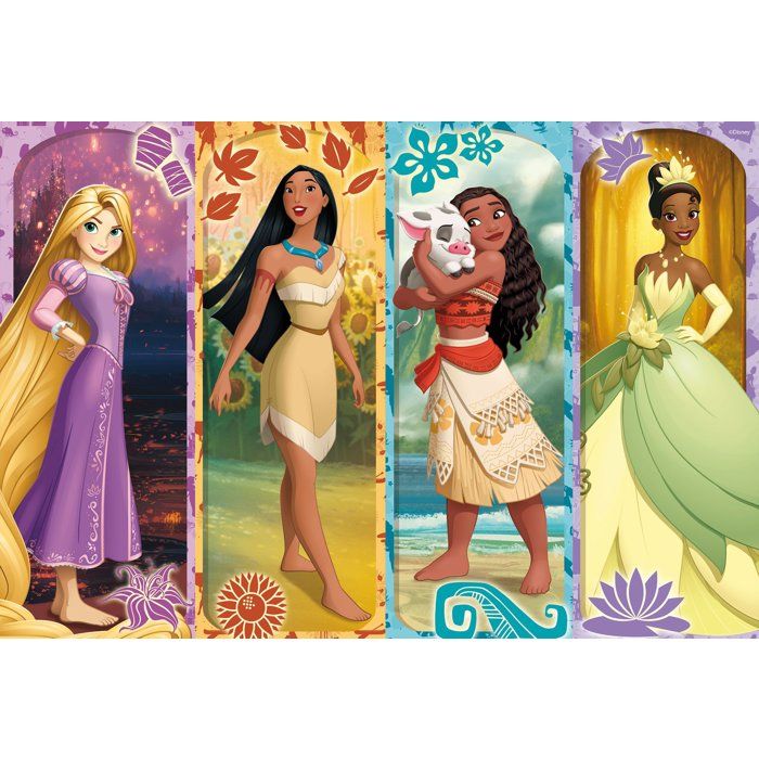 Puzzle MaxiFloor double face - Princesses - LISCIANIGIOCHI - 2 x 60 pieces - Des 4 ans