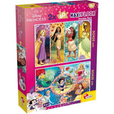 Puzzle MaxiFloor double face - Princesses - LISCIANIGIOCHI - 2 x 60 pieces - Des 4 ans