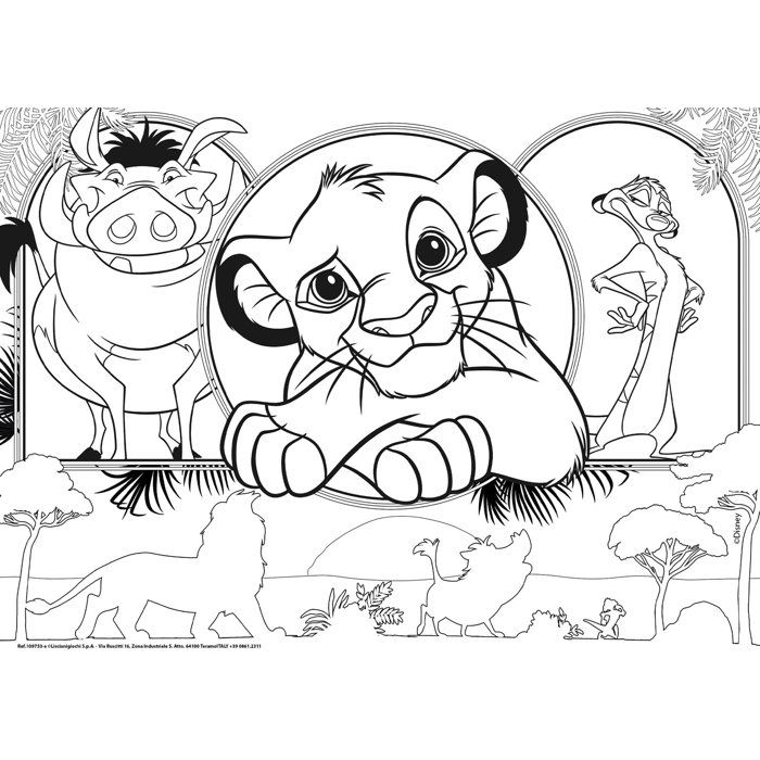 Puzzle MaxiFloor - Le Roi Lion - LISCIANIGIOCHI - 4 x 48 pieces - Des 4 ans