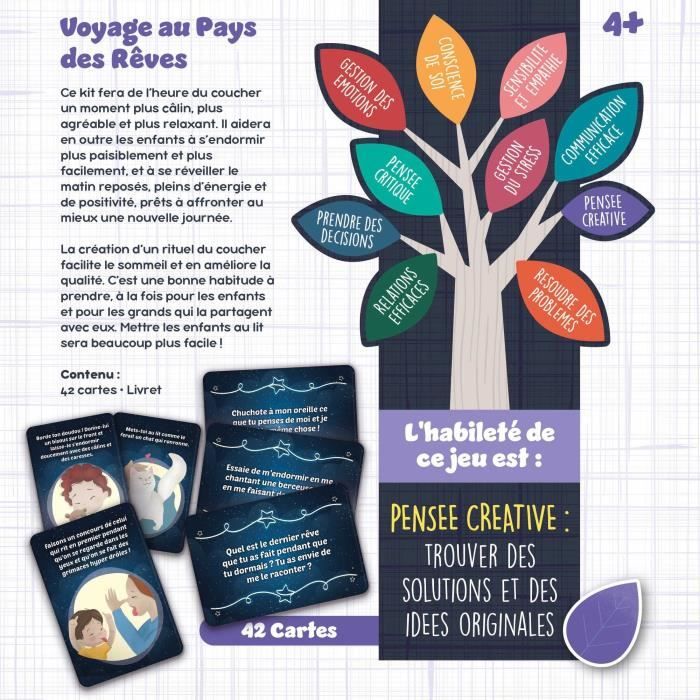 Jeu de cartes pour une bonne nuit - Jeu Éducatif - LIFE SKILLS - Cartes illustrées