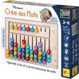 Compose-mots - Jeu Montessori - MONTESSORI - Tableau en Bois, Lettres et Chiffres Magnétiques