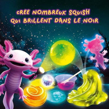 SLUMI Science Squishy de la Nuit, Kit Expériences Scientifiques pour Enfants des 6 Ans, Kit Phosphorescent DIY
