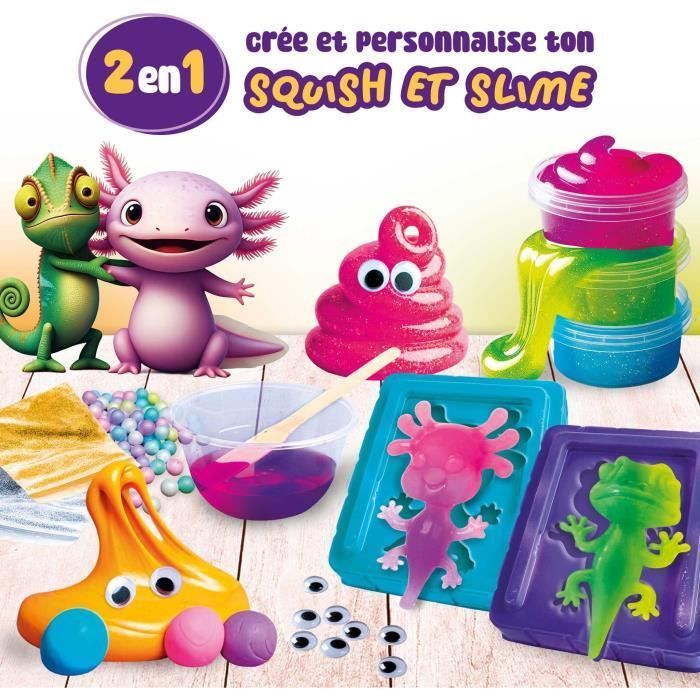 Squish et slime - Kit Scientifique - SLUMI SCIENCE  - Composants Variés, Recettes Illustrées