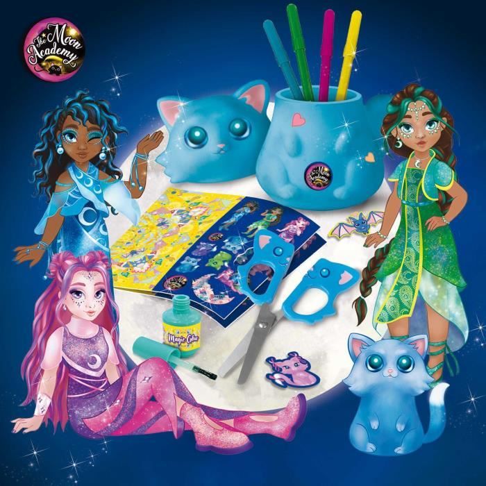 Accessoires Paper Art - Kit de Loisirs Créatifs - THE MOON ACADEMY - Kit de Bureau, Matériel Inclus