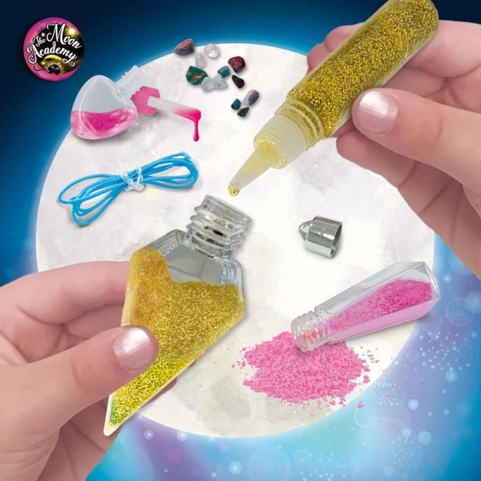 Cristaux magiques - Kit Créatif - THE MOON ACADEMY - Paillettes, Pierres et Bases Incluses
