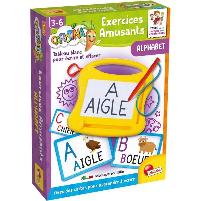 Alphabet - Mini ardoise magique - CAROTINA - Apprentissage de l'alphabet