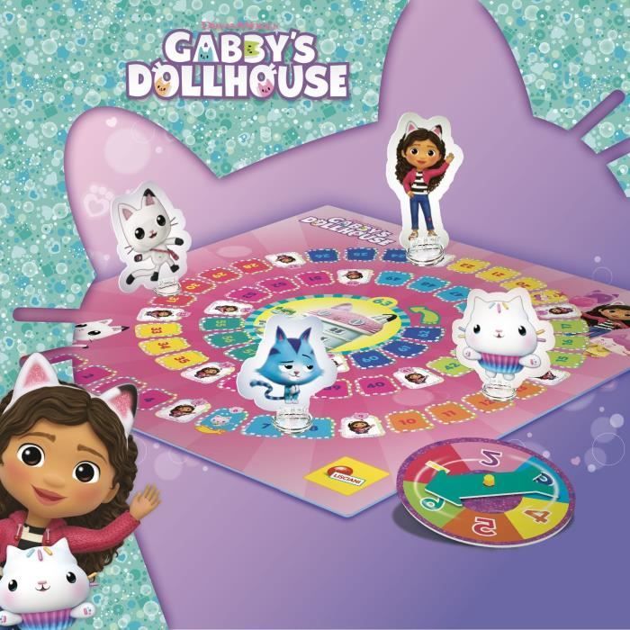 Jeu de l'oie - Jeu de société - LISCIANIGIOCHI - Gabby et la maison magique - Des 3 ans