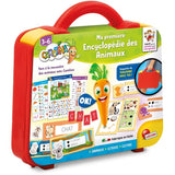 CAROTINA Valisette Encyclopédie des Animaux - Stylo Parlant - LISCIANIGIOCHI - Quiz & Bureau Portable - Des 3 ans