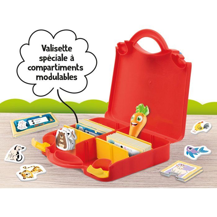 CAROTINA Valisette Encyclopédie des Animaux - Stylo Parlant - LISCIANIGIOCHI - Quiz & Bureau Portable - Des 3 ans