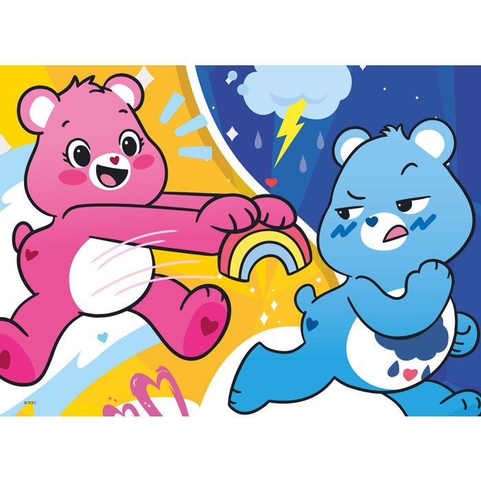 Puzzle MaxiFloor - Care Bears - LISCIANIGIOCHI - 4 x 48 pieces - Des 4 ans