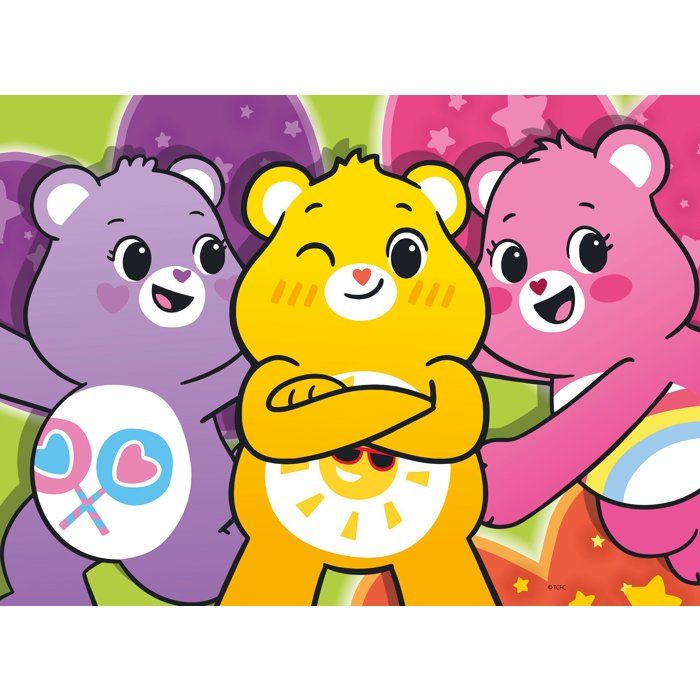 Puzzle MaxiFloor - Care Bears - LISCIANIGIOCHI - 4 x 48 pieces - Des 4 ans