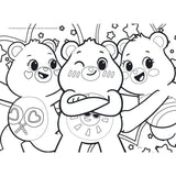 Puzzle MaxiFloor - Care Bears - LISCIANIGIOCHI - 4 x 48 pieces - Des 4 ans