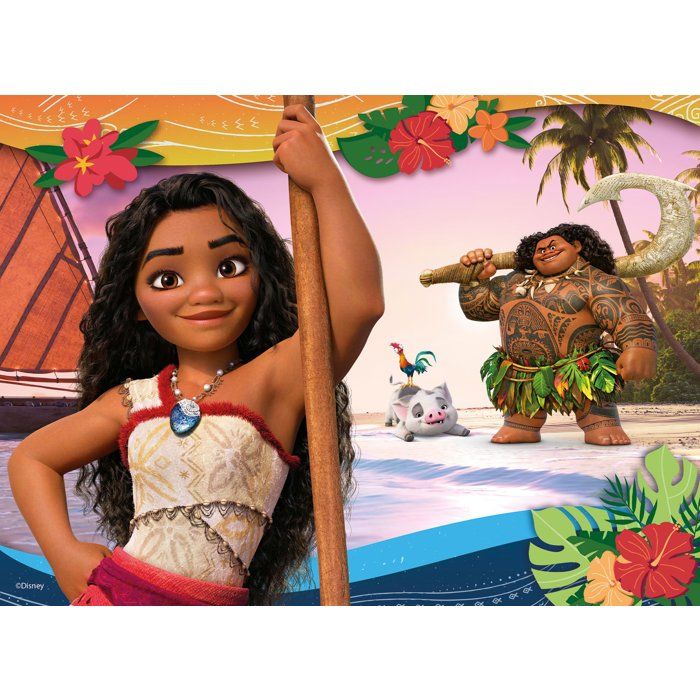 Puzzle MaxiFloor - Vaiana 2 - LISCIANIGIOCHI - 4 x 48 pieces - Des 4 ans