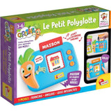 CAROTINA Le Petit Polyglotte - Jeu Éducatif Bilingue - LISCIANIGIOCHI - 100 Mots & Quiz Interactif - Des 3 ans