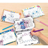 Pocket Studio de Dessin - Stitch - LISCIANIGIOCHI - Kit Dessin - Ardoises effaçables - Feutres inclus - Des 3 ans