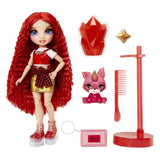 Rainbow High PoupÈe Mannequin avec Kit de Slime et Animal de Compagnie - Ruby (Rouge) - PoupÈe PailletÈe 28 cm avec Kit de Slime