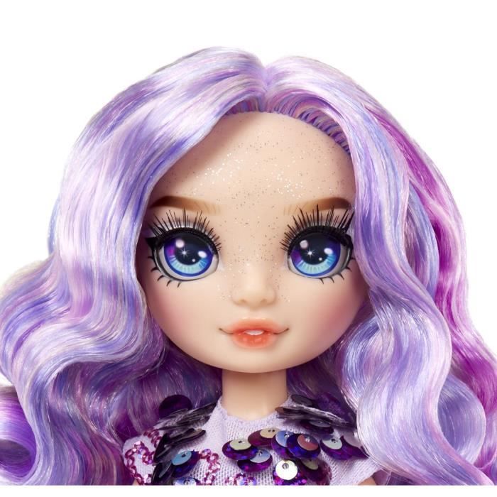 Rainbow High PoupÈe Mannequin avec Kit de Slime et Animal de Compagnie - Violet (Violet) - PoupÈe PailletÈe 28 cm avec Kit de Slime