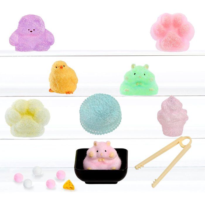 Tataba Squishy - Collectionnable- Emballage Opaque avec Poudre de Flocage DIY -  Accessoires -18  pieces a collectionner