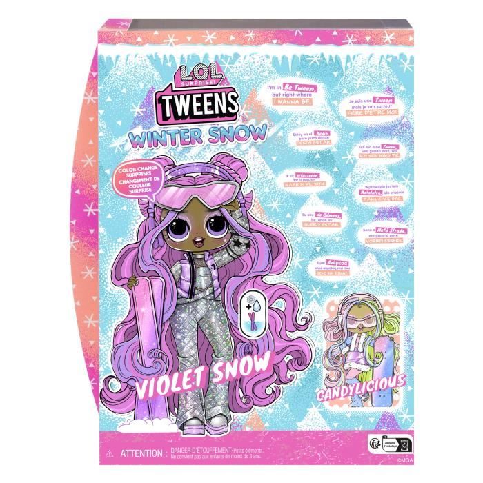 L.O.L. Surprise PoupÈe Tweens Winter Snow - Violet Snow - Des 4 ans