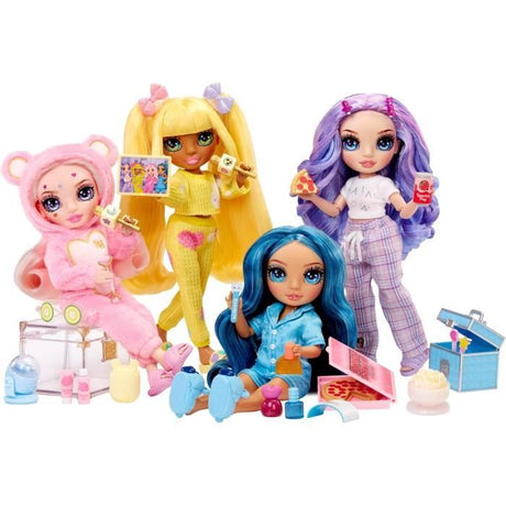 Junior High Pyjama Party - Poupée mannequin articulée 22 cm - Sunny (Jaune) - Nombreux accessoires - a partir de 4 ans