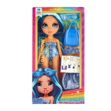 Rainbow High Swim & Style - Poupée mannequin ariculée 27 cm - Skyler (Bleue) - Maillot de bain + Paréo - a partir de 4 ans