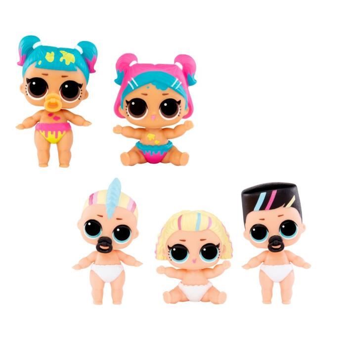 L.O.L. Surprise Baby Bundle - Mini-poupÈe - AlÈatoire : de 1 a 3 BÈbÈs, certain avec animal de compagnie - a partir de 4 ans