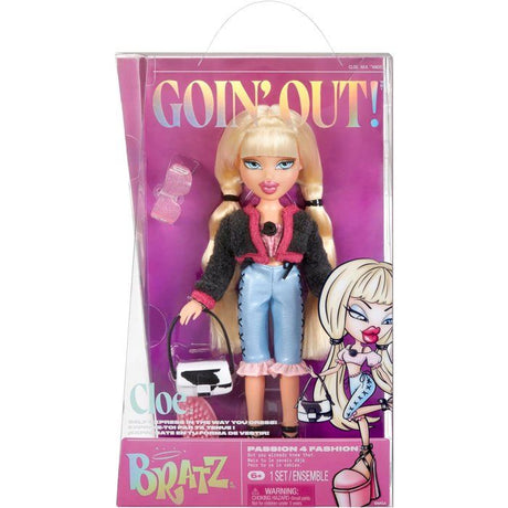 Bratz Goin' Out Poupée - Cloé - 1 Poupée Mannequin a Collectionner - Une Tenue, Un Sac a Main, Une Paire de Lunettes Soleil - 6 ans