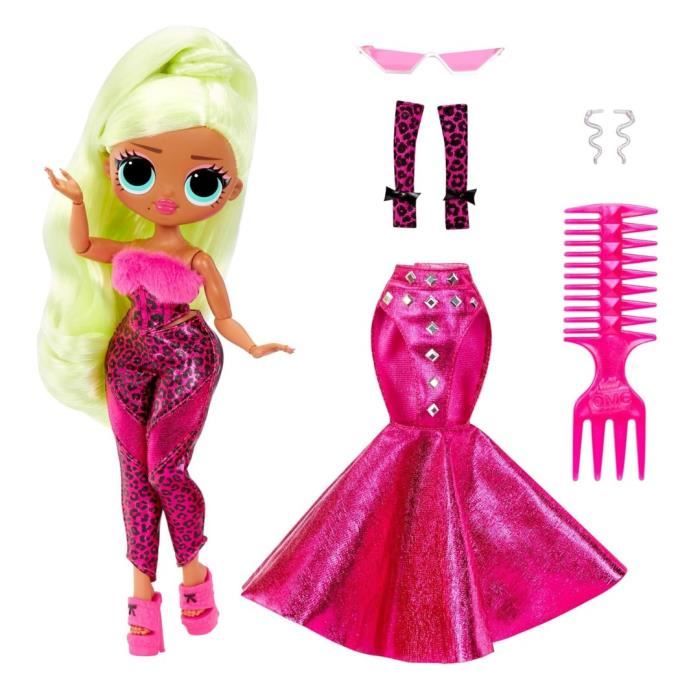 LOL Surprise OMG - PoupÈe Mannequin 24 cm - Neonlicious - 2 tenues avec peigne et accesoires - DÈs 4 ans